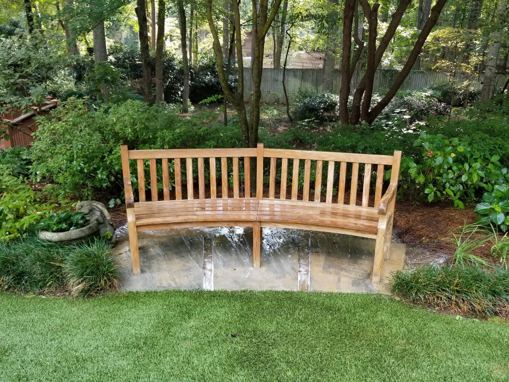 After - Outdoor furniture cleaning transformation