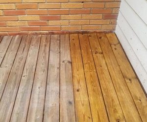 Deck Boards with One Side Pressure Washed Alpharetta GA
